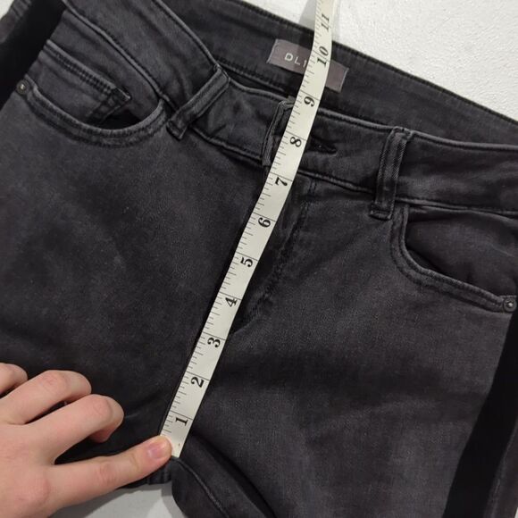 DL1961 Margaux Midrise Instasculpt Ankle Skinny Jeans Morrison Black Wash 27 - Picture 8 of 9